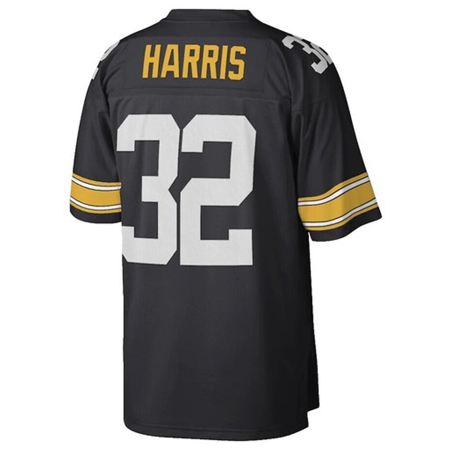 Fenge P.Steelers #32 Franco Harris Player Mitchell & Ness Black Legacy Replica Stitched Jerseys