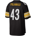Fenge P.Steelers #43 Troy Polamalu Mitchell & Ness Black Legacy Replica Stitched Jerseys