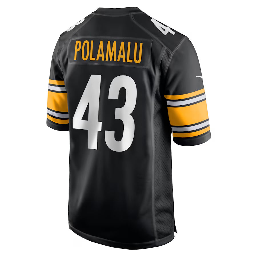 Fenge P.Steelers #43 Troy Polamalu Player Black Home Game Stitched Jerseys