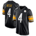 Fenge P.Steelers #4 DK Metcalf Player Black Home Game Stitched Jerseys