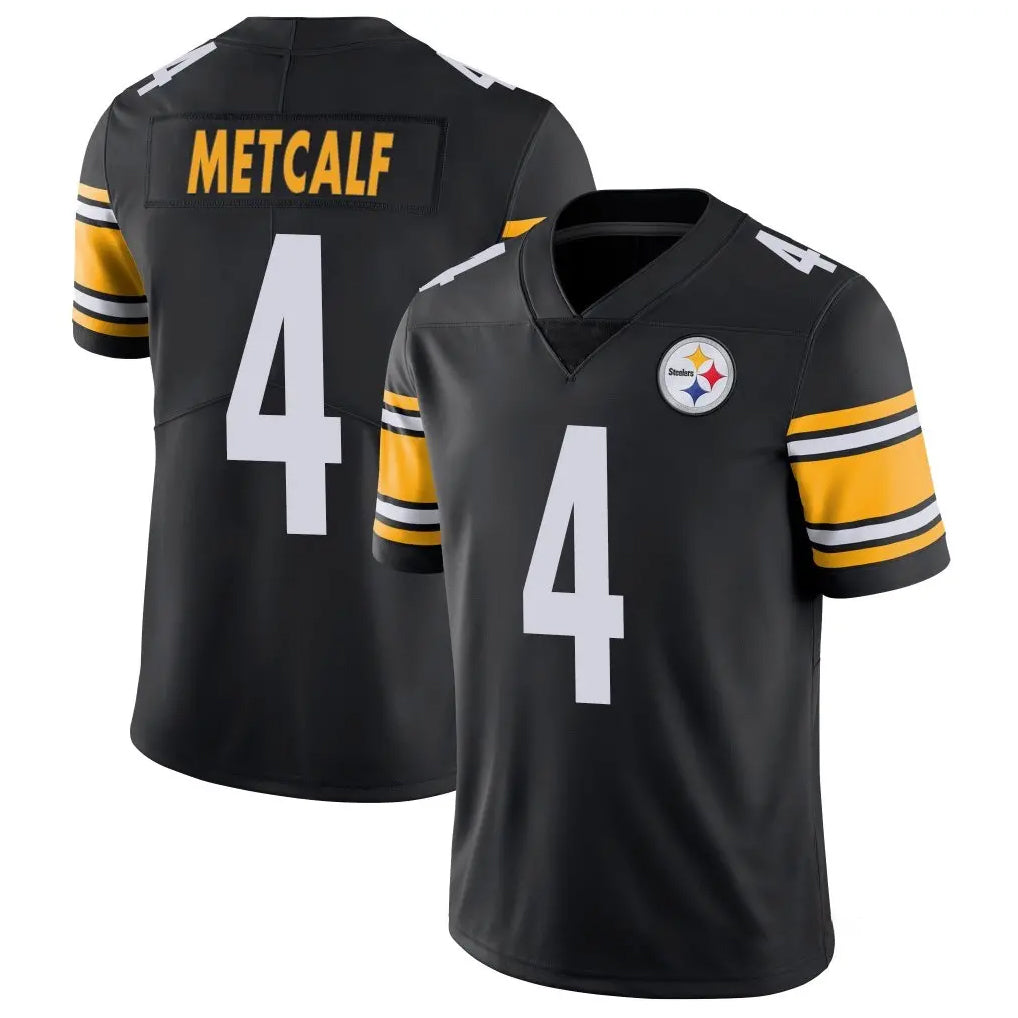 Fenge P.Steelers #4 DK Metcalf Player Black Limited Vapor Untouchable Home Game Stitched Jerseys