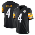 Fenge P.Steelers #4 DK Metcalf Player Black Team Vapor F.U.S.E. Limited Stitched Jerseys