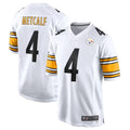 Fenge P.Steelers #4 DK Metcalf Player White Game Replica Stitched Jerseys