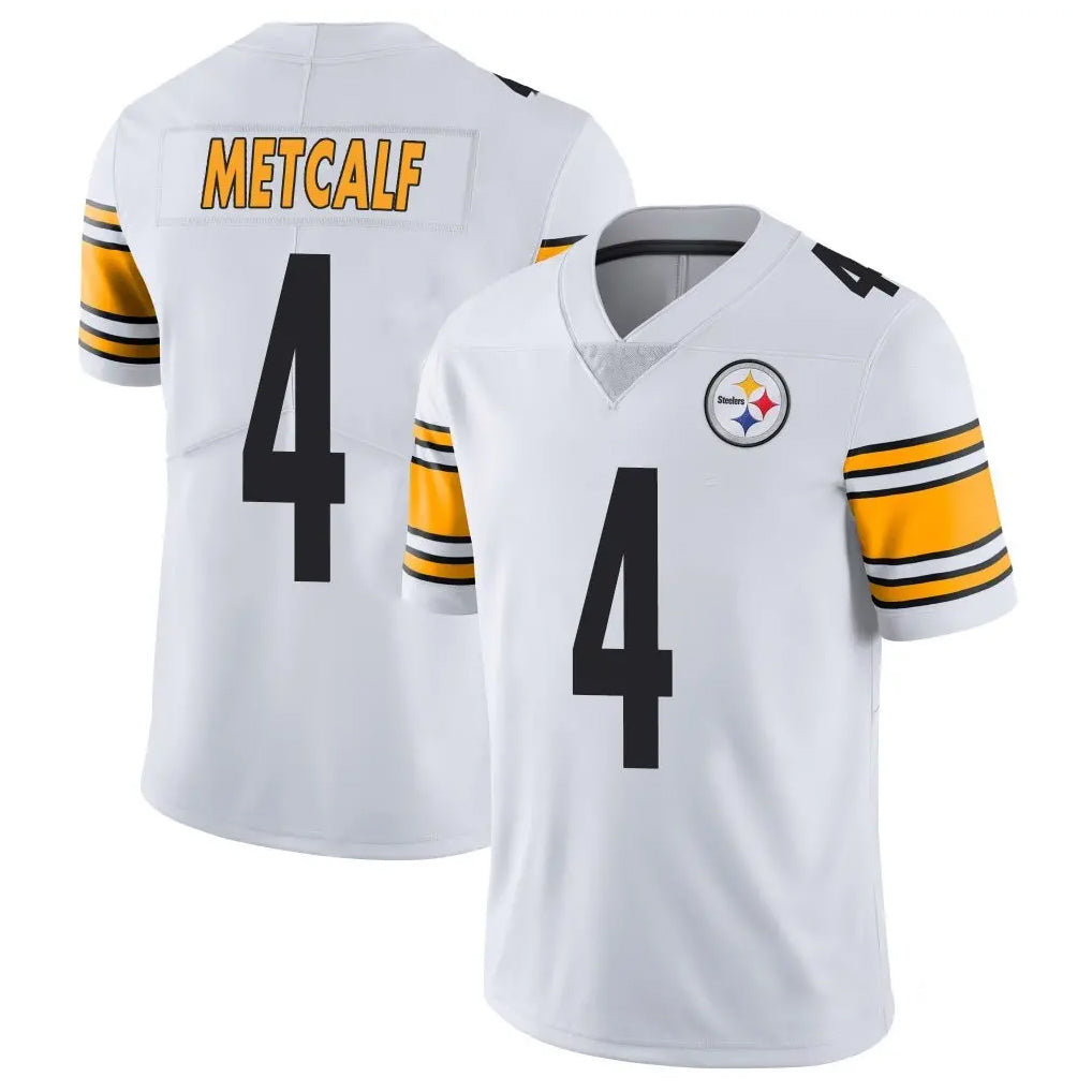Fenge P.Steelers #4 DK Metcalf Player White Limited Vapor Untouchable Home Game Stitched Jerseys