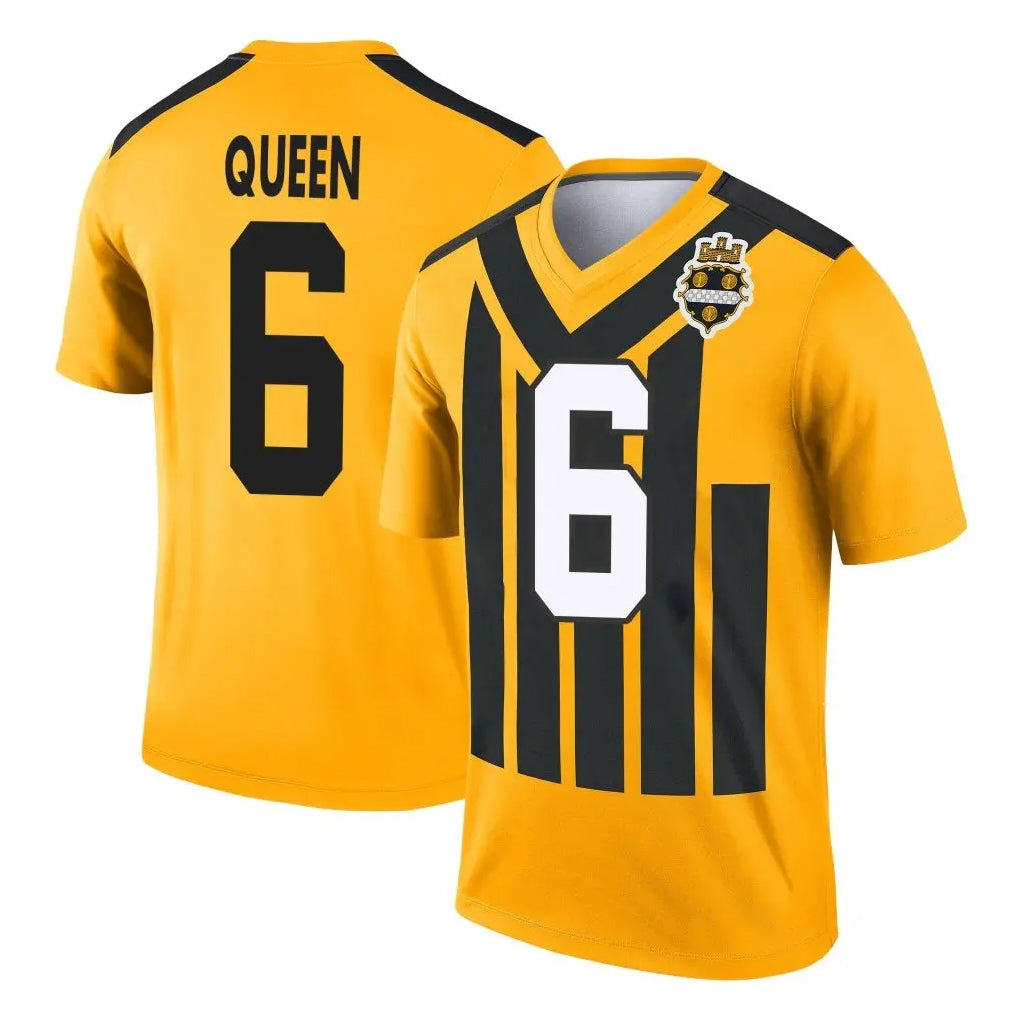 Fenge P.Steelers #6 Patrick Queen Player Gold Legend Limited 1933 Throwback Performance Home Game Stitched Jerseys