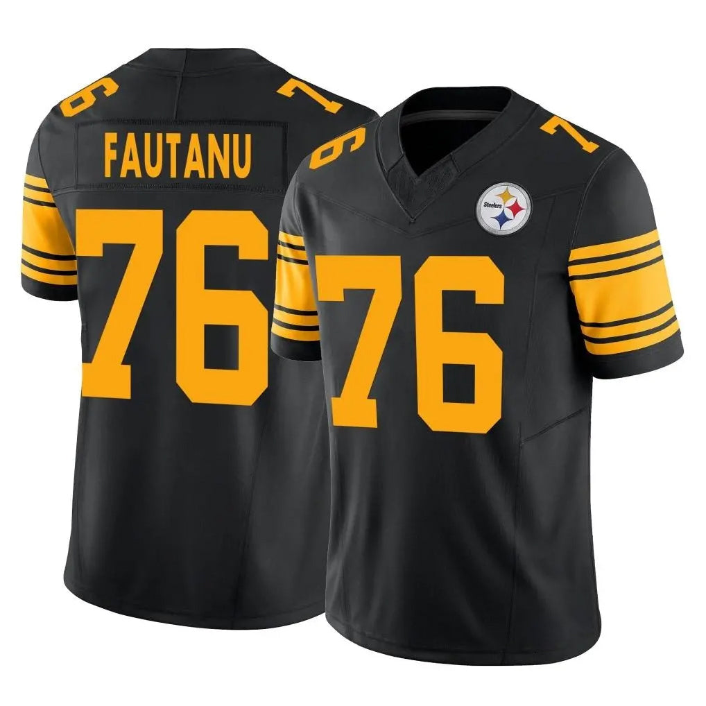 Fenge P.Steelers #76 Troy Fautanu Player Black Limited 2nd Alternate Vapor F.U.S.E. Home Game Stitched Jerseys