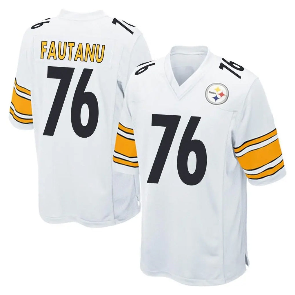 Fenge P.Steelers #76 Troy Fautanu Player White Home Game Stitched Jerseys
