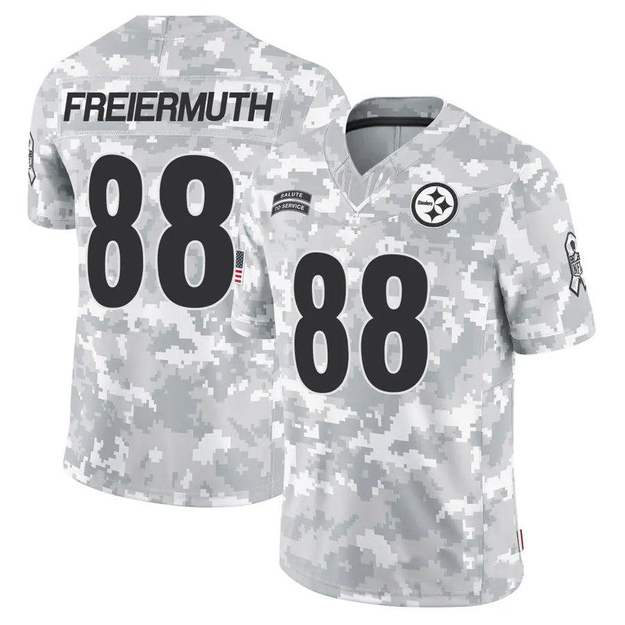 Fenge P.Steelers #88 Pat Freiermuth Player Arctic Camo Salute to Service Limited Stitched Jerseys