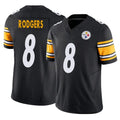 Fenge P.Steelers #8 Aaron Rodgers Player Black Vapor F.U.S.E. Limited Stitched Jerseys