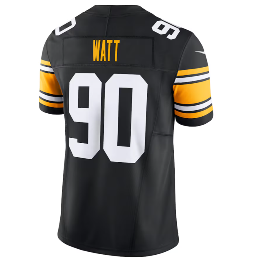 Fenge P.Steelers #90 T.J. Watt Black Vapor F.U.S.E. Limited Stitched Jerseys