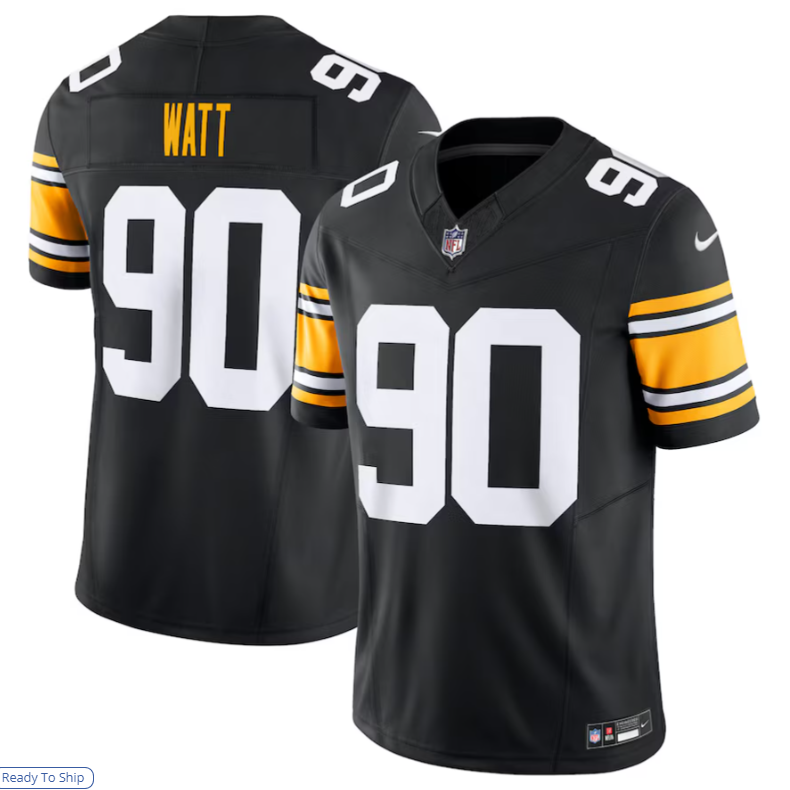 Fenge P.Steelers #90 T.J. Watt Black Vapor F.U.S.E. Limited Stitched American Stitched Jerseys