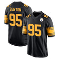Fenge P.Steelers #95 Keeanu Benton Player Black Color Rush Home Game Stitched Jerseys