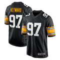 Fenge P.Steelers #97 Cameron Heyward Player Black Home Limited Stitched Jerseys