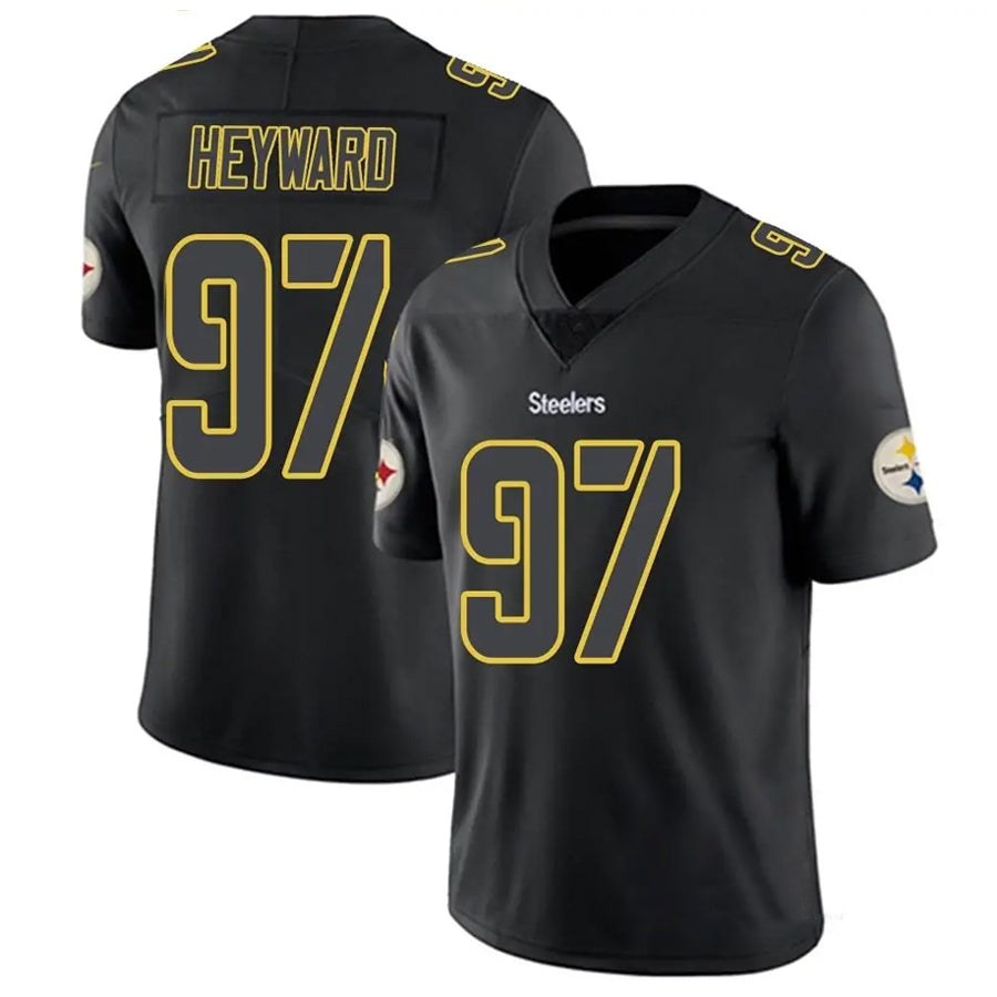 Fenge P.Steelers #97 Cameron Heyward Player Black Impact Limited Stitched Jerseys