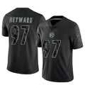 Fenge P.Steelers #97 Cameron Heyward Player Black Limited Reflective Stitched Jerseys