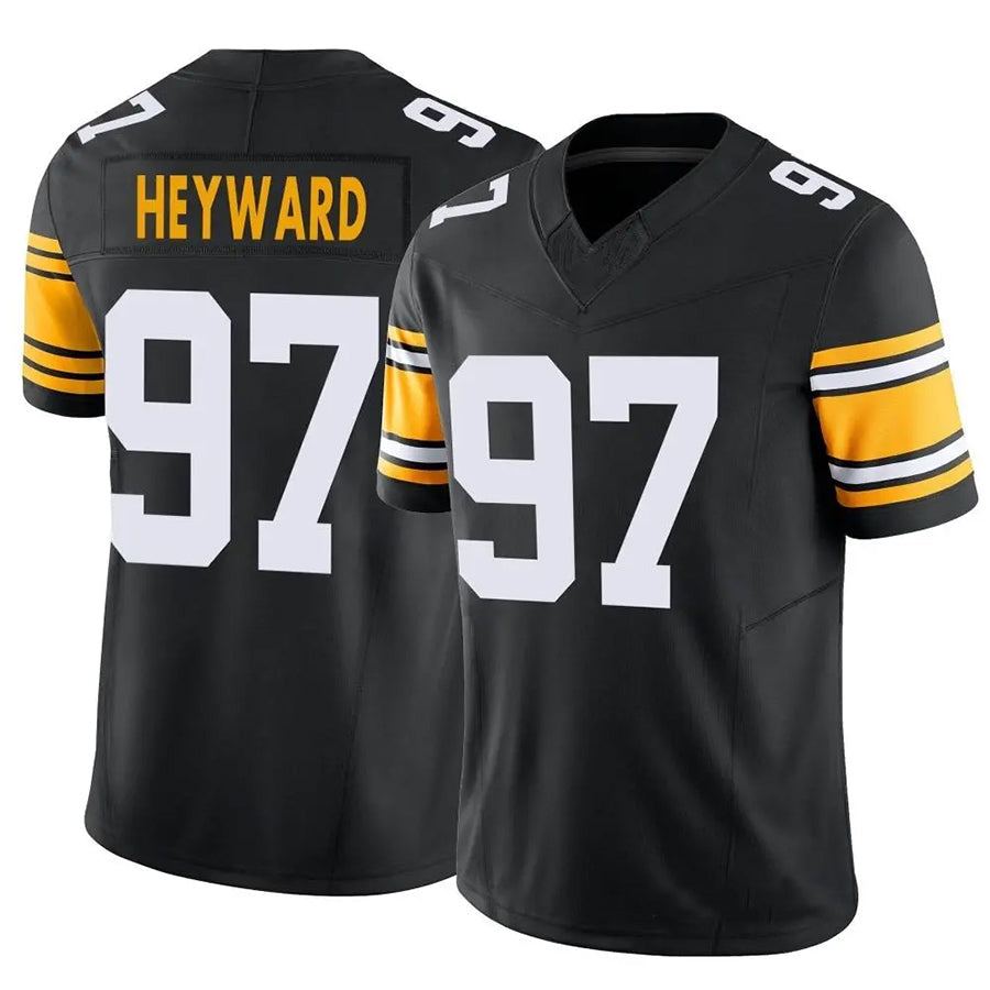 Fenge P.Steelers #97 Cameron Heyward Player Black Vapor F.U.S.E. Limited Stitched Jerseys
