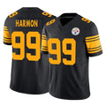 Fenge P.Steelers #99 Derrick Harmon Player Black Limited 2nd Alternate Vapor F.U.S.E. Home Game Stitched Jerseys