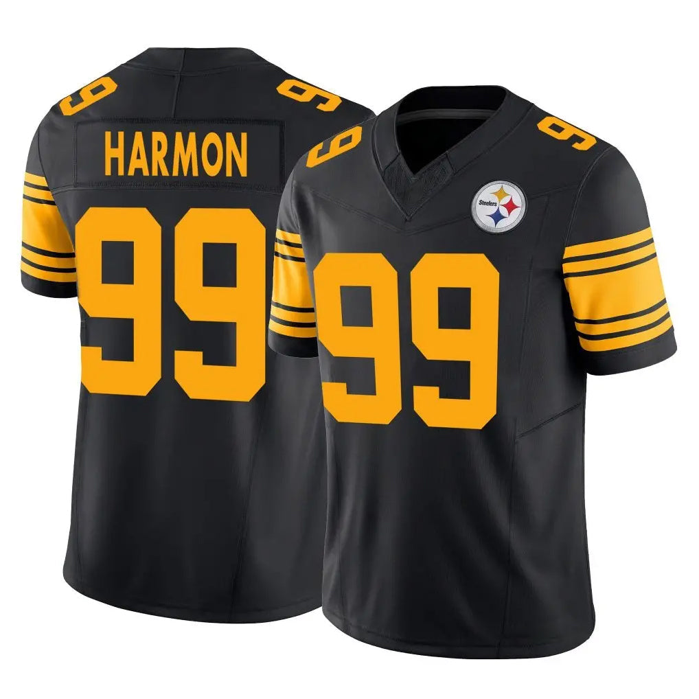 Fenge P.Steelers #99 Derrick Harmon Player Black Limited 2nd Alternate Vapor F.U.S.E. Home Game Stitched Jerseys
