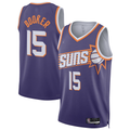 Fenge P.Suns #15 Devin Booker Purple Swingman Player Jerseys - Icon Edition