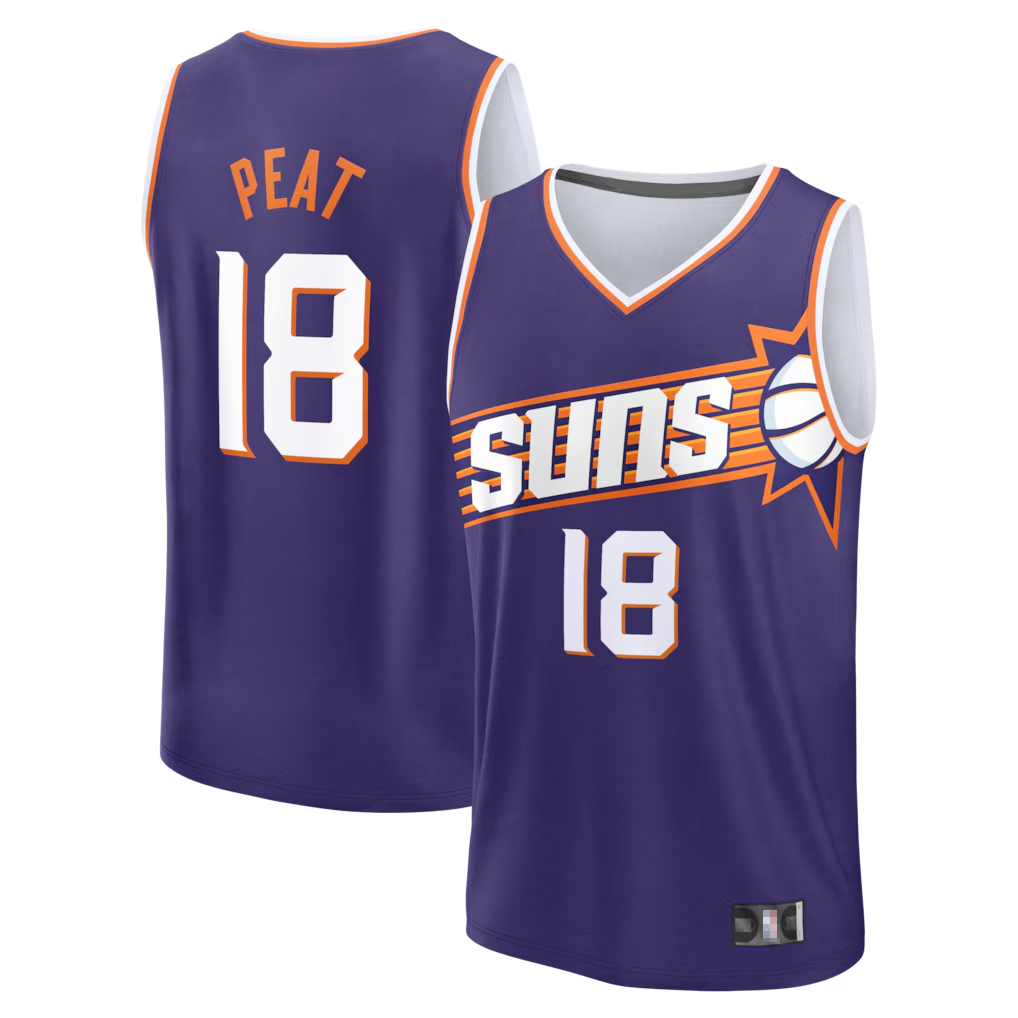 Fenge P.Suns #18 Koa Peat Fanatics Purple Fast Break Jerseys - Icon Edition