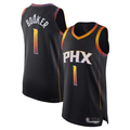 Fenge P.Suns #1 Devin Booker Black Authentic Player Jerseys - Statement Edition