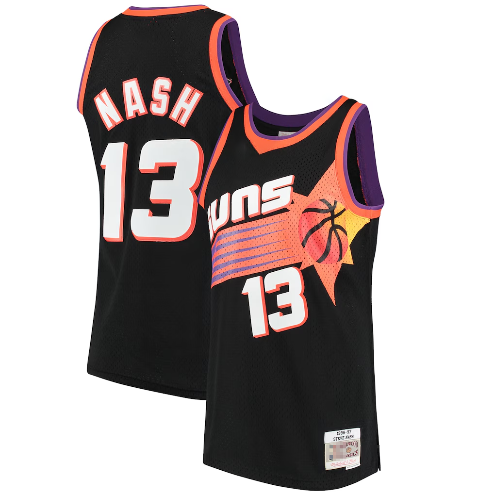 Fenge P.Sunss #13 Steve Nash Mitchell & Ness Black 1996-1997 Hardwood Classics Swingman Jerseys