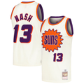 Fenge P.Sunss #13 Steve Nash Mitchell & Ness Cream Chainstitch Swingman Jerseys