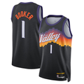 Fenge P.Sunss #1 Devin Booker Black 2025-2026 Swingman Jerseys - City Edition