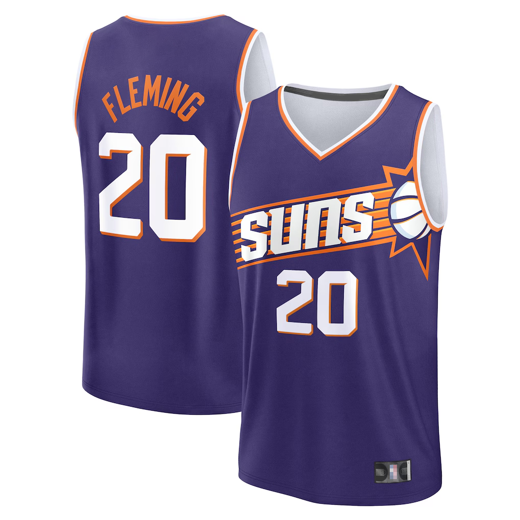 Fenge P.Sunss #20 Rasheer Fleming Fanatics Purple Fast Break Replica Jerseys - Icon Edition