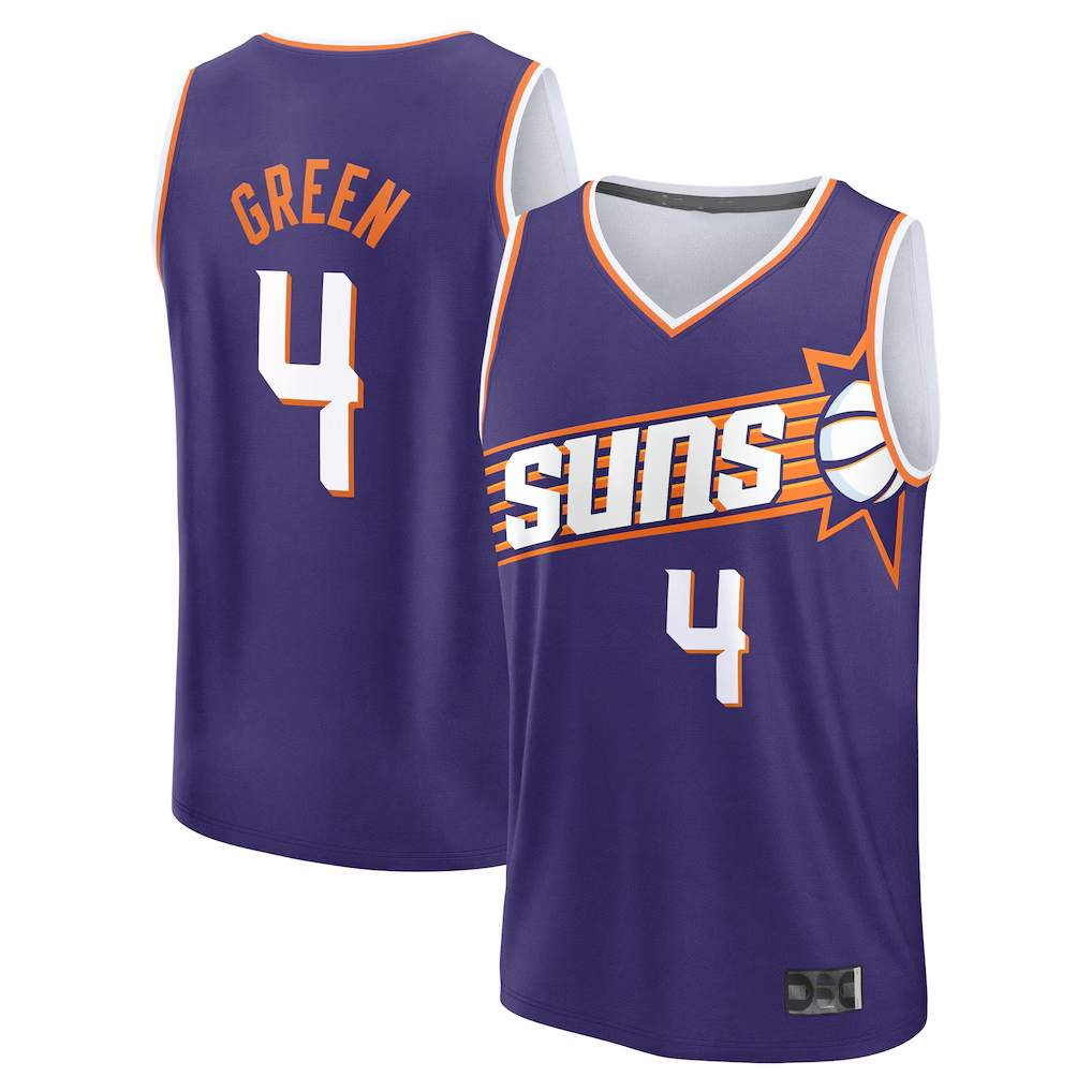 Fenge P.Sunss #4 Jalen Green Fanatics Purple Fast Break Replica Jerseys - Icon Edition