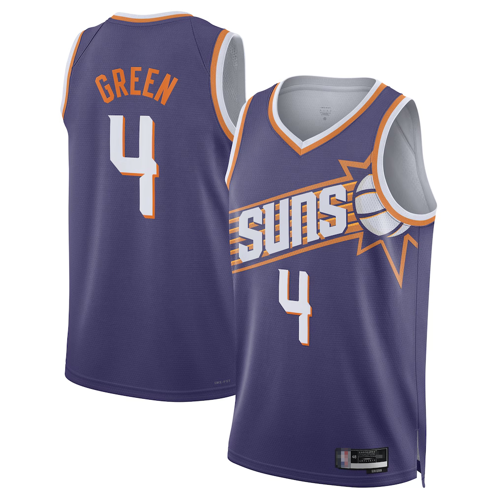 Fenge P.Sunss #4 Jalen Green Purple Swingman Jerseys - Icon Edition