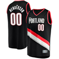 Fenge PT.Blazers #00 Scoot Henderson Fanatics Black Fast Break Replica Jerseys - Icon Edition