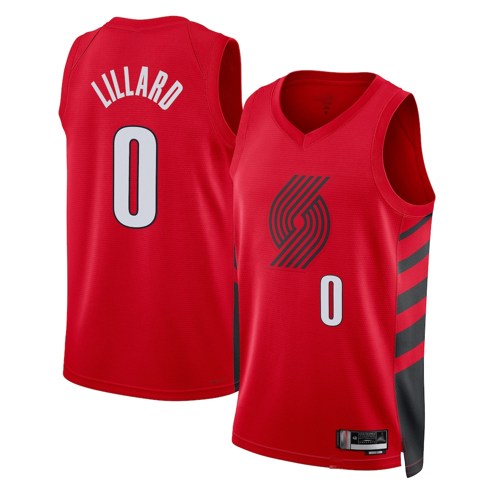 Fenge PT.Blazers #0 Damian Lillard White Swingman Jerseys - Association Edition