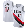 Fenge PT.Blazers #17 Shaedon Sharpe White Swingman Player Jerseys - Association Edition