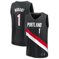 Fenge PT.Blazers #1 Ja Morant Fanatics Black Fast Break Jerseys - Icon Edition