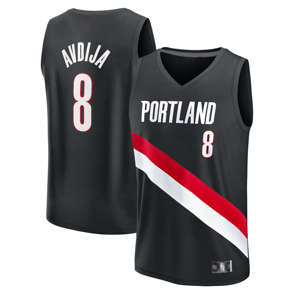 Fenge PT.Blazers #8 Deni Avdija Fanatics Black Fast Break Replica Jerseys - Icon Edition