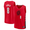 Fenge PT.Blazers #8 Deni Avdija Fanatics Red Fast Break Player Jerseys - Statement Edition