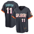 Fenge S.Diego Padres #11 Yu Darvish Player Obsidian 2026 City Connect Home Game T-shirt Stitched Jerseys