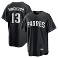 Fenge S.Diego Padres #13 Manny Machado Player Black Home Game Stitched Jerseys