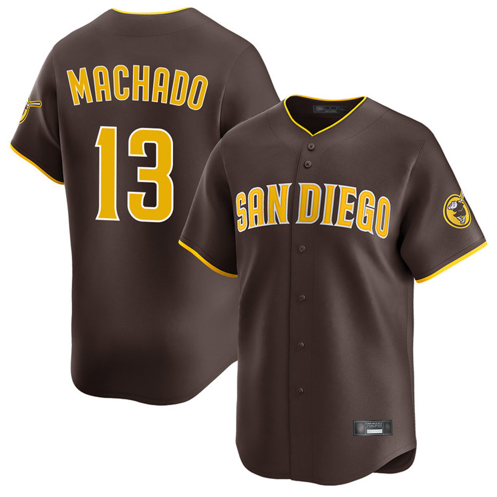 Fenge S.Diego Padres #13 Manny Machado Player Brown Home Limited Stitched Jerseys
