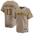 Fenge S.Diego Padres #13 Manny Machado Player Khaki Home Limited Stitched Jerseys