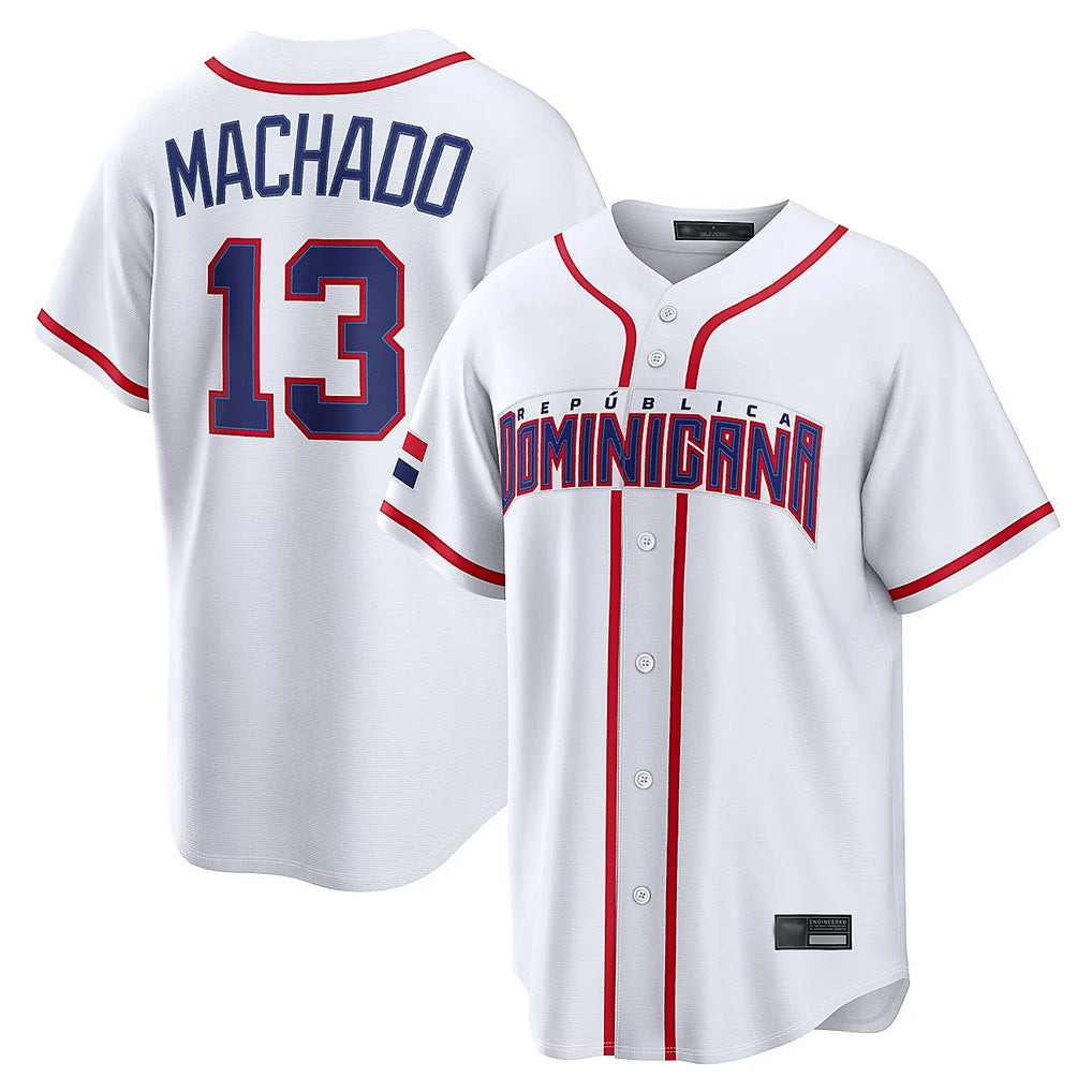 Fenge S.Diego Padres #13 Manny Machado Player White 2026 World Classic Home Limited Stitched Jerseys