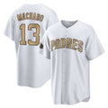 Fenge S.Diego Padres #13 Manny Machado Player White Replica All-Star Game Home Stitched Jerseys