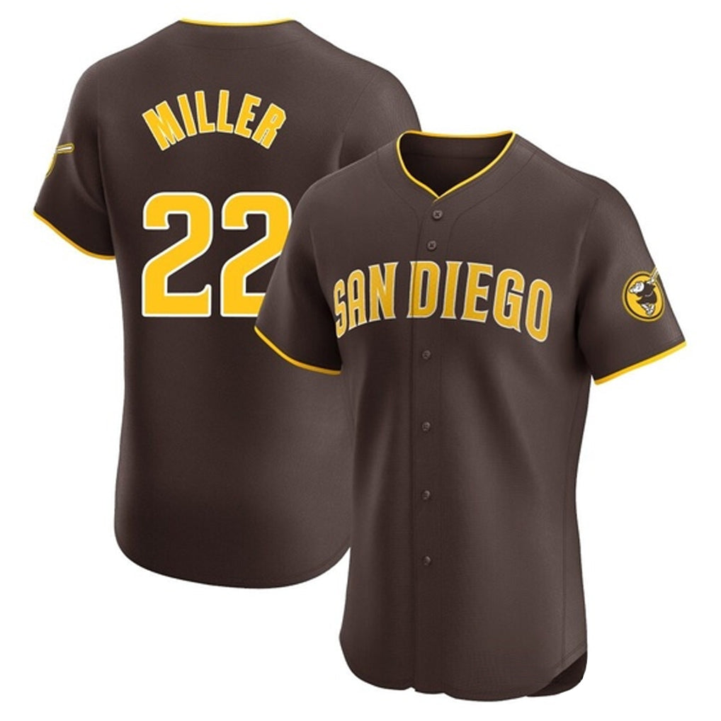 Fenge S.Diego Padres #22 Mason Miller Player Brown Home Limited Elite Stitched Jerseys