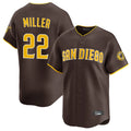 Fenge S.Diego Padres #22 Mason Miller Player Brown Home Limited Stitched Jerseys