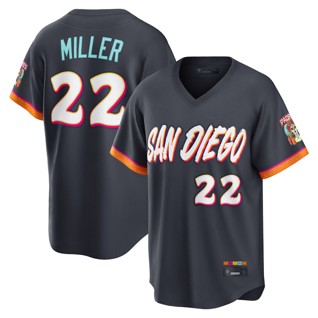 Fenge S.Diego Padres #22 Mason Miller Player Obsidian 2026 City Connect Home Limited T-shirt Stitched Jerseys