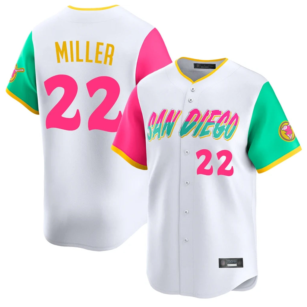 Fenge S.Diego Padres #22 Mason Miller Player White City Connect Home Limited Stitched Jerseys