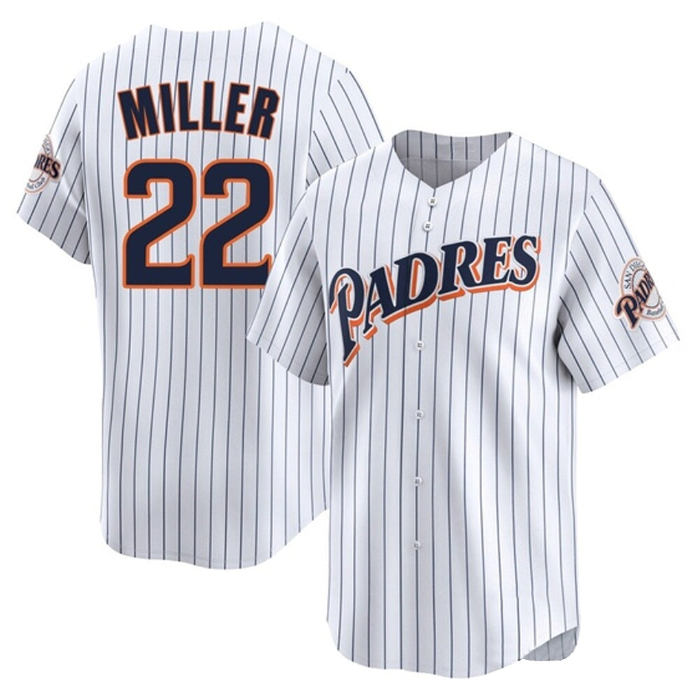 Fenge S.Diego Padres #22 Mason Miller Player White Cooperstown Collection Limited Home Stitched Jerseys