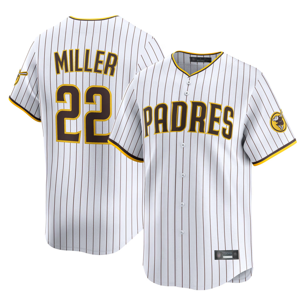 Fenge S.Diego Padres #22 Mason Miller Player White Home Limited Stitched Jerseys