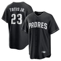 Fenge S.Diego Padres #23 Fernando Tatis Jr Player Black Home Game Stitched Jerseys